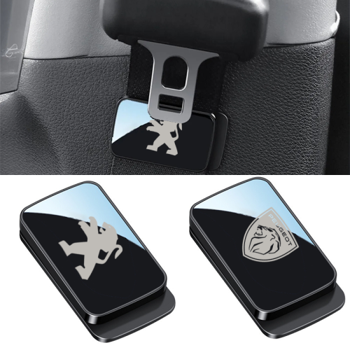 1/2 Pcs For Peugeot Car Seat Belt Mirror Style Magnetic Clip Holder Accessories