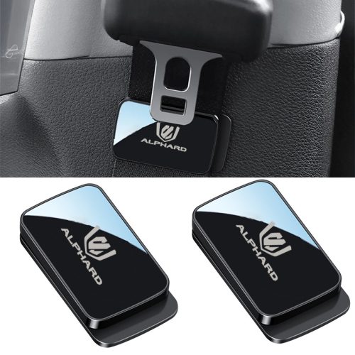 1/2 Pcs For Alphard Car Seat Belt Mirror Style Magnetic Clip Holder Accessories