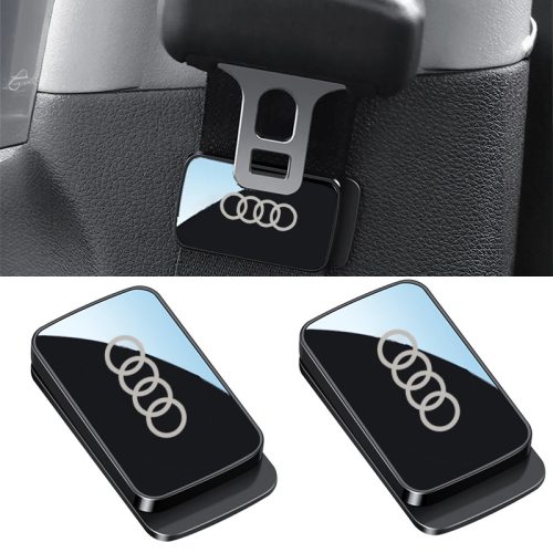 1/2 Pcs For Audi Car Seat Belt Mirror Style Magnetic Clip Holder Accessories