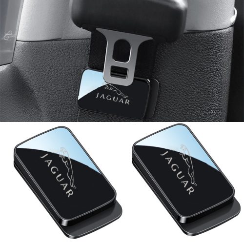 1/2 Pcs For Jaguar Car Seat Belt Mirror Style Magnetic Clip Holder Accessories