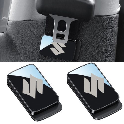 1/2 Pcs For Suzuki Car Seat Belt Mirror Style Magnetic Clip Holder Accessories