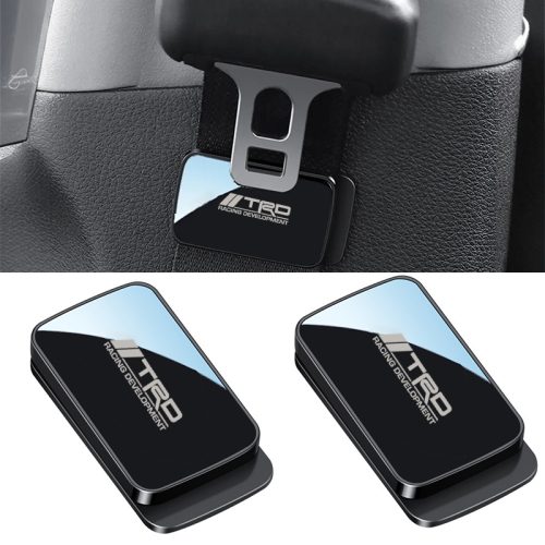1/2 Pcs For Toyota TRD Special Edition Car Seat Belt Mirror Style Magnetic Clip Holder Accessories